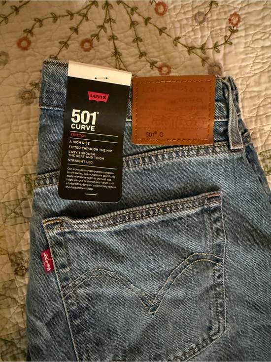 Levi's Denim - 30x30 Levi's Light Blue 501® Curve High-Rise Jeans